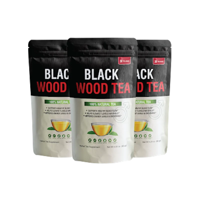 Black Wood Tea Longevity & Vitality Relief Supplement — 3 Bottle / 90 Day Pack